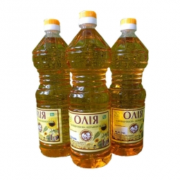 Олія соняшникова НЕРАФІНОВАНА, 1 л * 9 шт