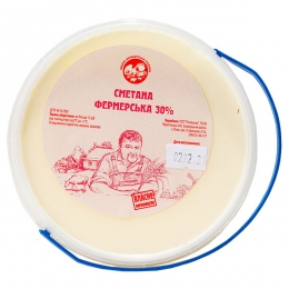 Сметана фермерська, відро 0,440 л