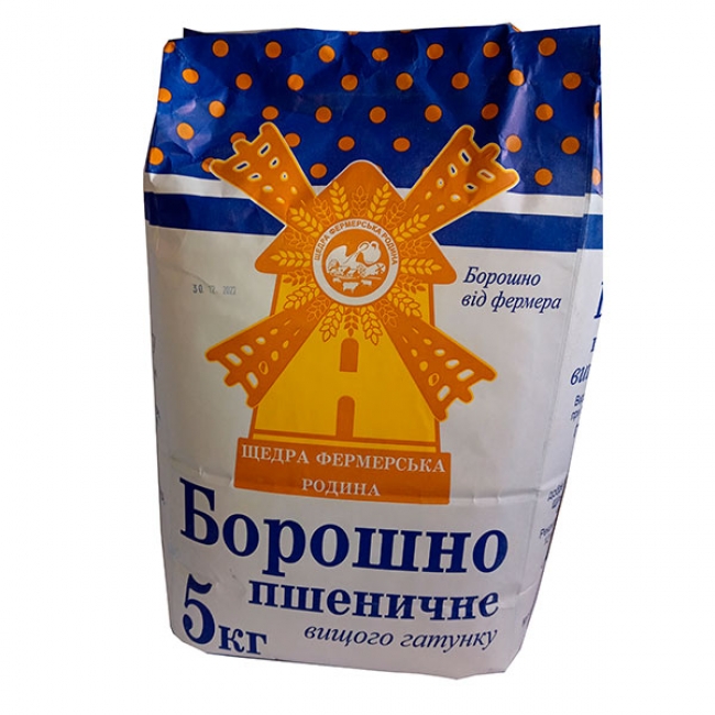 Борошно вищого  ґатунку, 5 кг